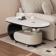 Modern Style Cabinet Side Sofa Trolley Mobile Cream Side Rock Small Apartment Coffee Table Living Ro