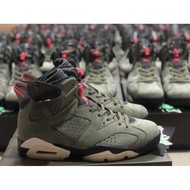 BX8i Travis Scott X Nike Air Jordan 6 AJ6  Men's  sports shoes shock absorption fashion breathable b