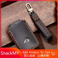 Genuine Leather Key Cover For Mazda CX8 2023 2024 2 3 6 CX5 CX3 CX30 CX8 CX9  Key Case Key Holder