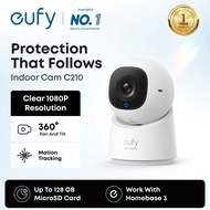 Eufy Security Indoor Cam C210 1080p Resolution Security Camera Indoor with 360 Pan and Tilt, Plug-In