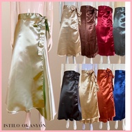 Filipiniana Skirt WRAP AROUND SKIRT SATIN - Modern Filipiniana Design