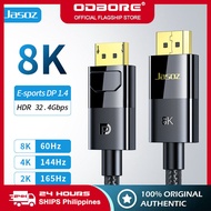 ODBORE Display Port Cable 8K Hd 144Hz Dp To 1.4 For Laptop PC TV Gaming Monitor 8K 60Hz 1080P 240Hz