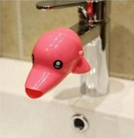 兒童水龍頭滑槽水龍頭延伸器兒童洗手輔助器【粉海豚】#HKK