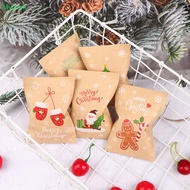 Mypink 48Pcs Christmas Kraft Paper Bags Xmas Favor Candy Cookie Gift Wrapping Bags SG