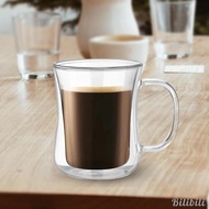 [Bilibili1] Double Walled Mug Drinking Glass Borosilicate Beverage Mug Espresso Cups Glass Cup Water Cup for Woman