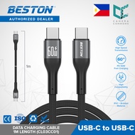Beston CL03CC01 USB-C to USB-C Type C Fast Data Charging Cable for Mobile Phone Tablet Laptop
