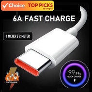 Aligato Type C Cable , 6A Charging Compatible with Redmi 10T Pro & Note 10 Pro - 66W Max