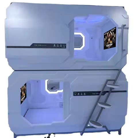Customized Space Double Capsule Hostel Beds Capsule Bunk Bed Sleeping Pods