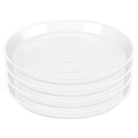 Pack Clear Plant Saucer 4 6 8 10 12 14 16 18 20 22 Inch Plant Trays for Pots, Plastic Extra Large Pl