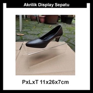 Acrylic Shoe Display LxWxH 11x26x7cm