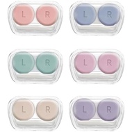 Contact Lens Case, Pack of 6 Portable Contact Solution Soaking Case with Contact Lens Applicator Too