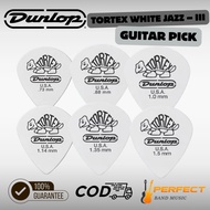 Jim Dunlop TORTEX WHITE JAZZ – III Guitar Pick