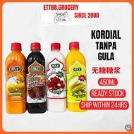 450ML HLT Kordial Tanpa Gula /Cordial Without Sugar/无糖糖浆 (Ready Stock,Halal)