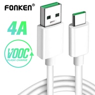 FONKEN USB C Data Cable 4A Type C Fast Charging Cord for OPPO Smartphone VOOC Flash Charger 5V/4A Mi