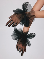 Cider Tulle Gloves