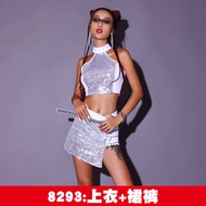 Quần Áo Biểu Diễn Nữ Tính Sensual Sparkling Collar Group Performance Outfit Korean Dance Female Jazz