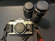 Canon AE1 95% new camera kit with Canon camera bag