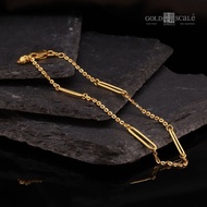 916 Gold Paperclip Bracelet