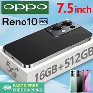 Original 5G 0PPQ Reno10 5G Cellphone original big sale 7.5" OLED 120Hz DotDisplay 12GB+512GB Android smart phone cheap handphone 6800mAh Built in batter Wifi Bluetooth Mobile Phones