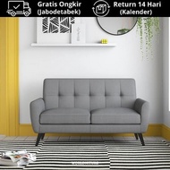 Worldniture Arlie Sofa 2 Seater Minimalis Modern - Sofa Keluarga