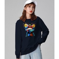 3 Dimensional Long Sleeve Top - 3D Dtf Frog Sweatshrit Coat