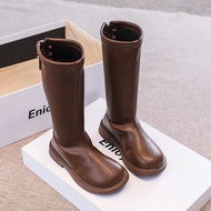 Bốt Cao Cổ Bé Gái Da PU Đính Nơ Tiểu Thư - Giày Boot Cổ Cao Bé Gái Cao Cấp (2298-0177-6688-222)