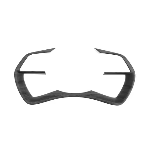 Carbon Fiber Wood Grain Steering Wheel Button Panel Cover Trim For Hyundai Staria 2021-2023 Car Inte