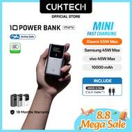 【3C  Certification】CUKTECH Mini 55W Fast Charging 10000mAh Powerbank Xiaomi 55W Max Samsung 45W iP16