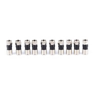 10 pcs RG6 F Typepression 2.7cm high quality Snap Seal Plug Connector