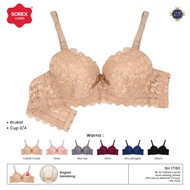 Sorex Bra Bh 17180 lace bruklat, wire, thin foam 3/s4 cup B l36-42