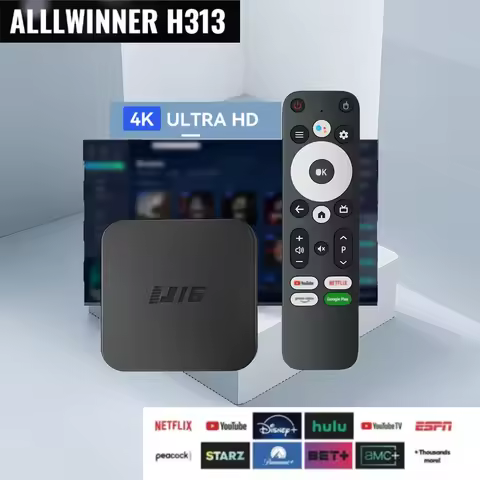 Allwinner H313 Smart TV Box with Android 10 2.4G & 5G WiFi 4K UHD Bluetooth Google Assistant
