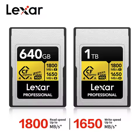 Original Lexar CFexpress Type A VPG400 Flash Storage Card CFe A 256GB 512GB 640GB 1TB Memory Card Re