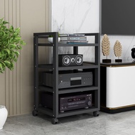 [60Long Adjustable]Multi-Layer Amplifier Rack Floor Stand CabinetCDMobile Audio Cabinet