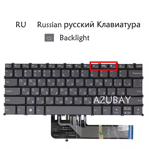 Russian Backlit Keyboard For Lenovo ideapad 5 Pro-14ACN6 5 Pro-14ITL6, 5-14ABA7 5-14IAL7 82SD 82SE, 