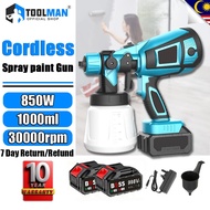 998VF Cordless Electric Spray Gun Woodworking Paint Sprayer Disinfection Spray Gun Penyembur Cat Ele