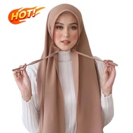 Borong Ready Stock Tudung Shawl Tali Chiffon /Shawl Chiffon / Hijab Muslimah  2021 Tudung Bawal Shawl Collection