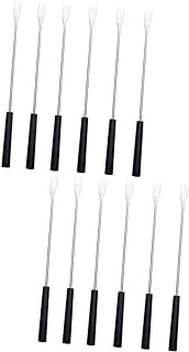 Luxshiny 12 Pcs Chocolate Fondue Fork Chocolate Dipping Forks Fruit Fondue Forks Fondue Sticks Marshmallow Stick Fondue Dipping Forks Fondue Pot Forks Electric Suit Fine Stainless Steel
