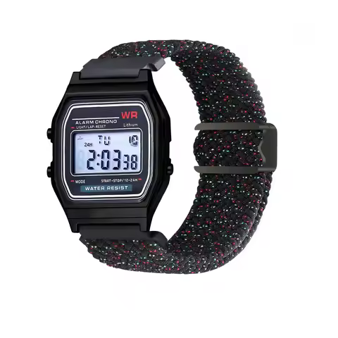 Woven Nylon Strap For Casio G-Shock AE-1200WH/1300/1000 A159 A158W A168 / F91w AE1200 Loop Magnetic 