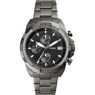 [Powermatic] Fossil FS5852 Bronson Black Chronograph Smoke Stainless Steel Men's Casual Watch