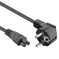 2 Round Pin C5 IEC320 Power Cord Cable 1.5m