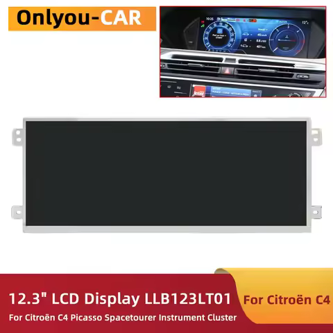 LCD Screen Display LLB123LT01 for Citroen C4 Picasso Spacetourer for Peugeot 3008 5008 GPS Navigator