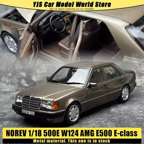 NOREV Diecast model 1/18 500E W124 AMG E500 E-class sedan Metal car model collection