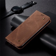 Luxury Denim PU Leather Magnetic Flip Cover Casing Xiaomi Mi 10 Pro 10 Lite 10 Youth 5G 9 9T Pro CC9 CC9E CC9 Pro A3 Mi Note 10 Pro 10 Lite Wallet Case