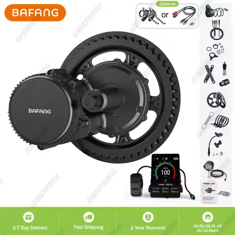 Bafang 36V 48V 500W BBS02B Mid Drive Motor Bike Electric Bicycle Conversion Kits 8fun M315 Fit for B