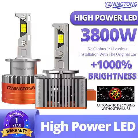 car D3S Led Headlights Canbus 3800W Automobiles D2S LED Headlamp D1S Fog Lamp D4S LEDs D3R D1R D5S D
