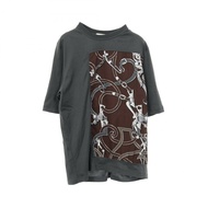 HERMES L'Instruction du Roy T卹 絲棉 灰色 棕色 二手 男款 #S