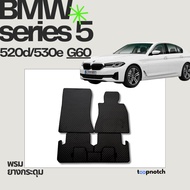 Rubber Carpet With Buttons Car Floor Mats BMW SERIES 5 G60 Year 2024-Present