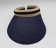 Summer Woven Straw Top Beach Hat Clip-On Solid Color Large Wide Brim UV Protection Breathable Children's Sun Hat