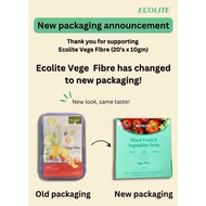 NEW PACKING ECOLITE MIXED FRUITS &VEGETABLES DRINK VEGE FIBRE (10G x 15 SACHETS)