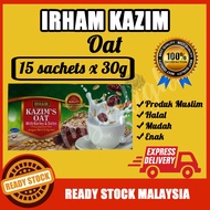 Irham Kazim Oat 15 sachets 30g READY STOCK ORIGINAL Air Oat Sedap Mudah Sihat Campuran Oat Barli Kurma Halal Ustaz Kazim